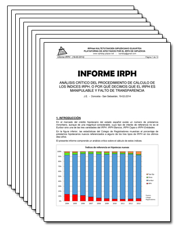 IRPHaren irregulartasunak, agerian